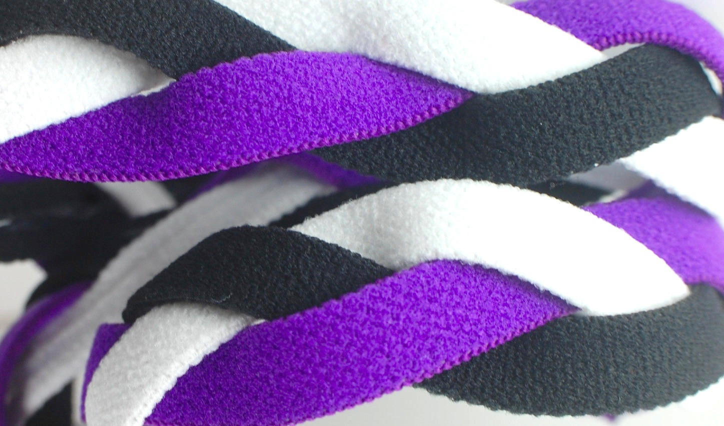 NEW! Purple Black White Grippy Band Headband Hair Sport Soccer Softball Stretchy
