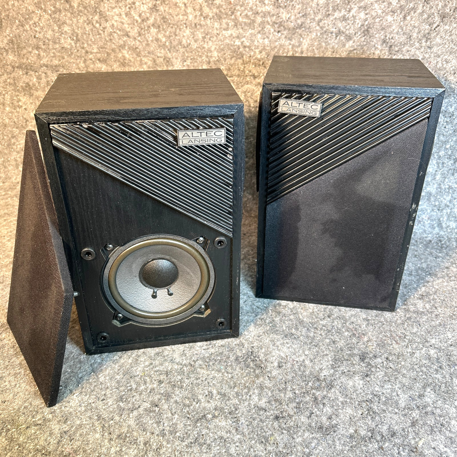 Vintage Altec Lansing Model 120 Bookshelf Speakers Pair Tested High Fidelity