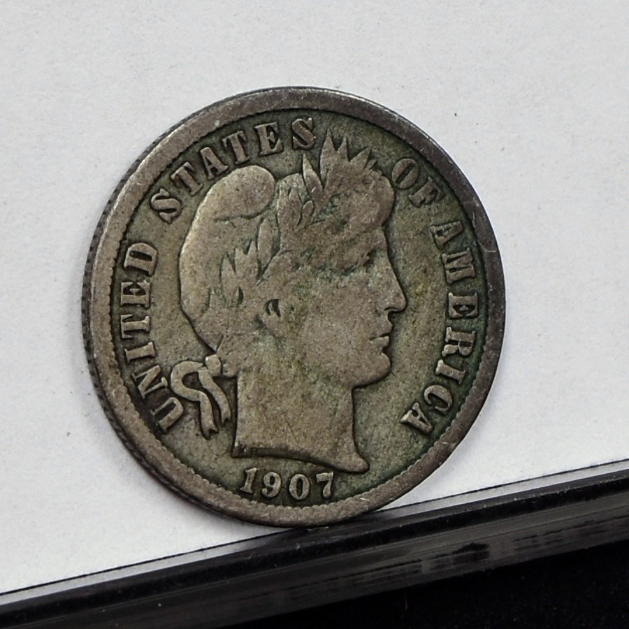 1915-S Barber Dime - VG Details, Cleaned (#61634-L)