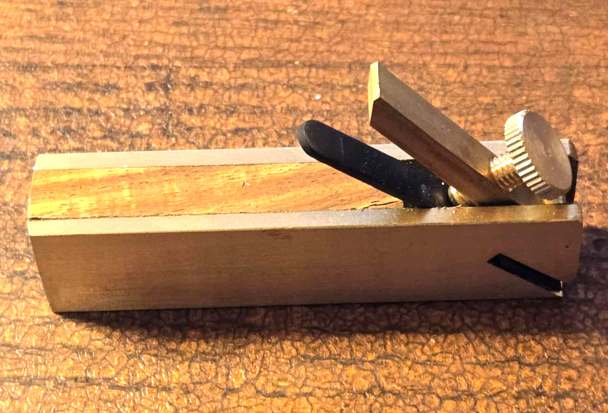 Mini Brass Plane Scraper Wood Working Craft Planer Tool Hobby