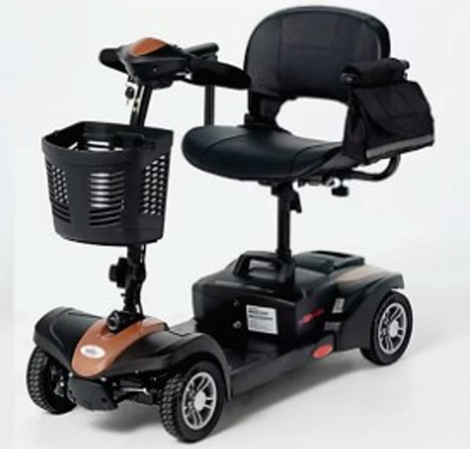 Mobility Scooter 280 Lb.  Capacity Batteries Rose Gold EV Rider MiniRider Lite