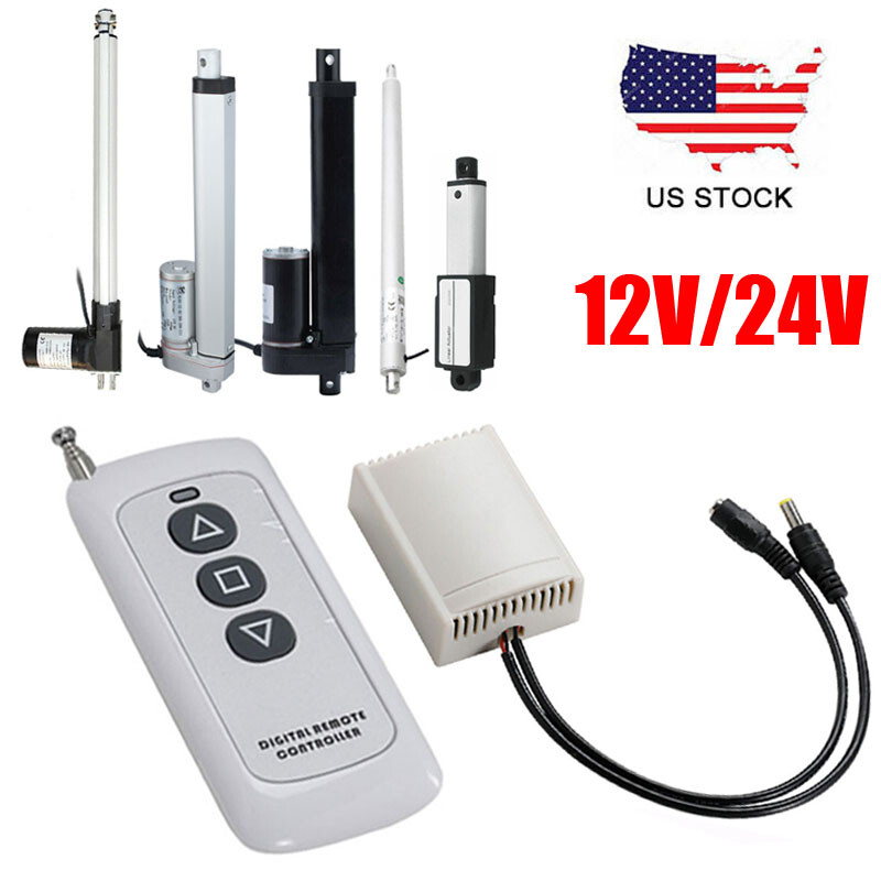 DC 12V 24V Linear Actuator Motor Controller Wireless Remote Control Kit