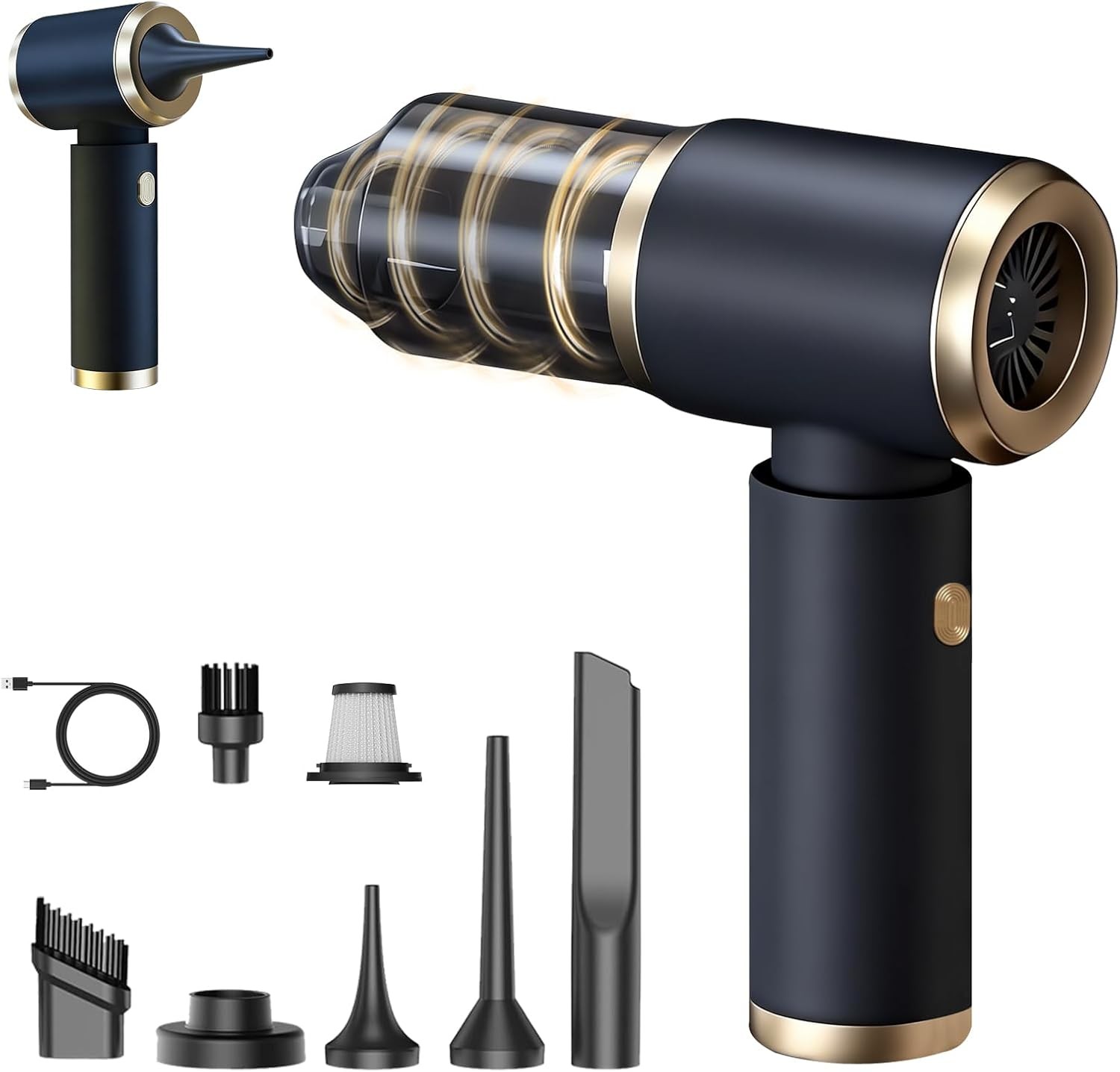 Handheld Car Vacuum Portable Cordless, Handheld Vacuum Cleaner for Home, Black