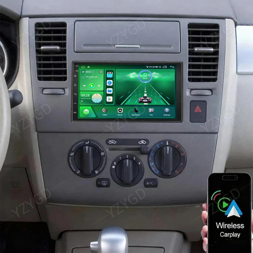 For Nissan Tiida 2007-2011 GPS Android Auto Carplay Car Stereo Radio WIFI Screnn