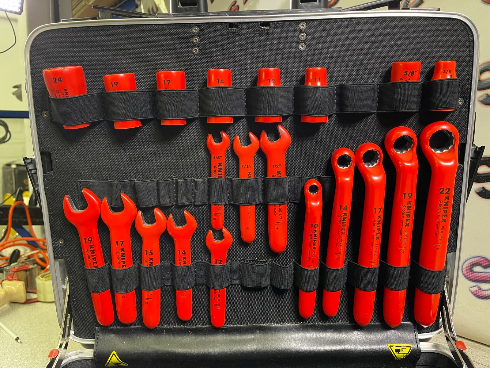 KNIPEX 9842 REVERSIBLE RATCHET,SOCKET,BOX WRENCH & OPEN-END WRENCH & MORE