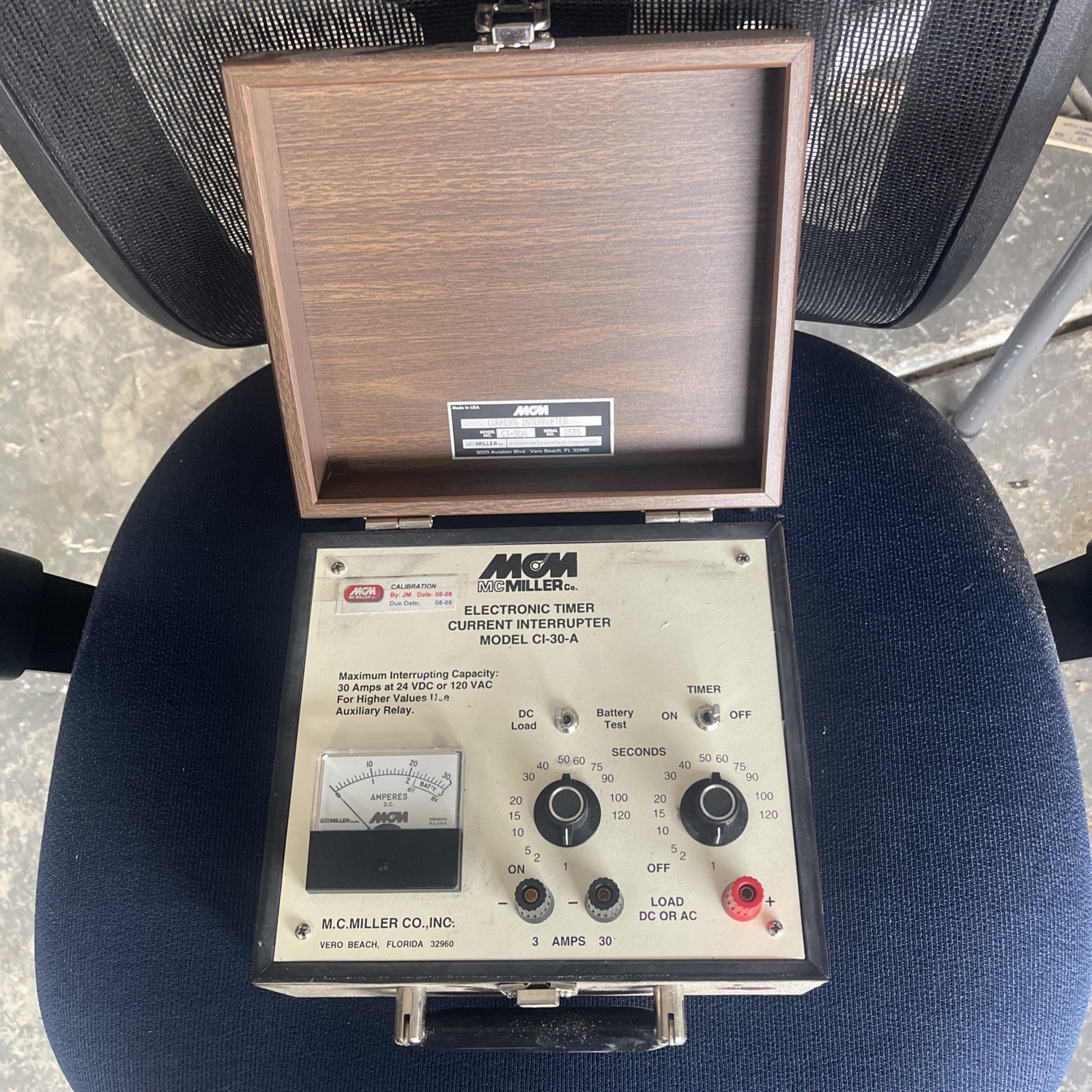 (1) MCM M.C. Miller Co. Inc. Current Interrupter CI-30 AC/DC Electronic Timer.
