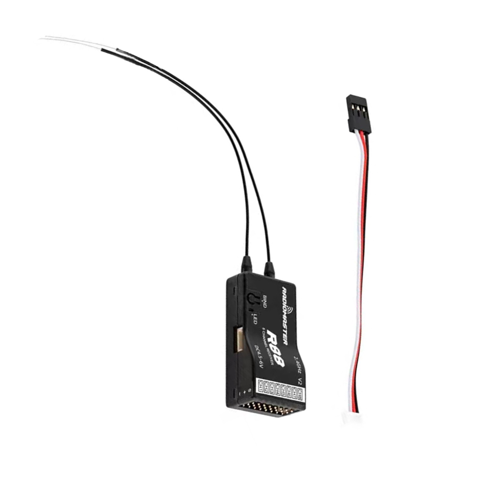 4.5-8.4V R88 2.4GHz 8-Channel Over 1KM PWM Nano RC Receiver for FrSky D8 Format