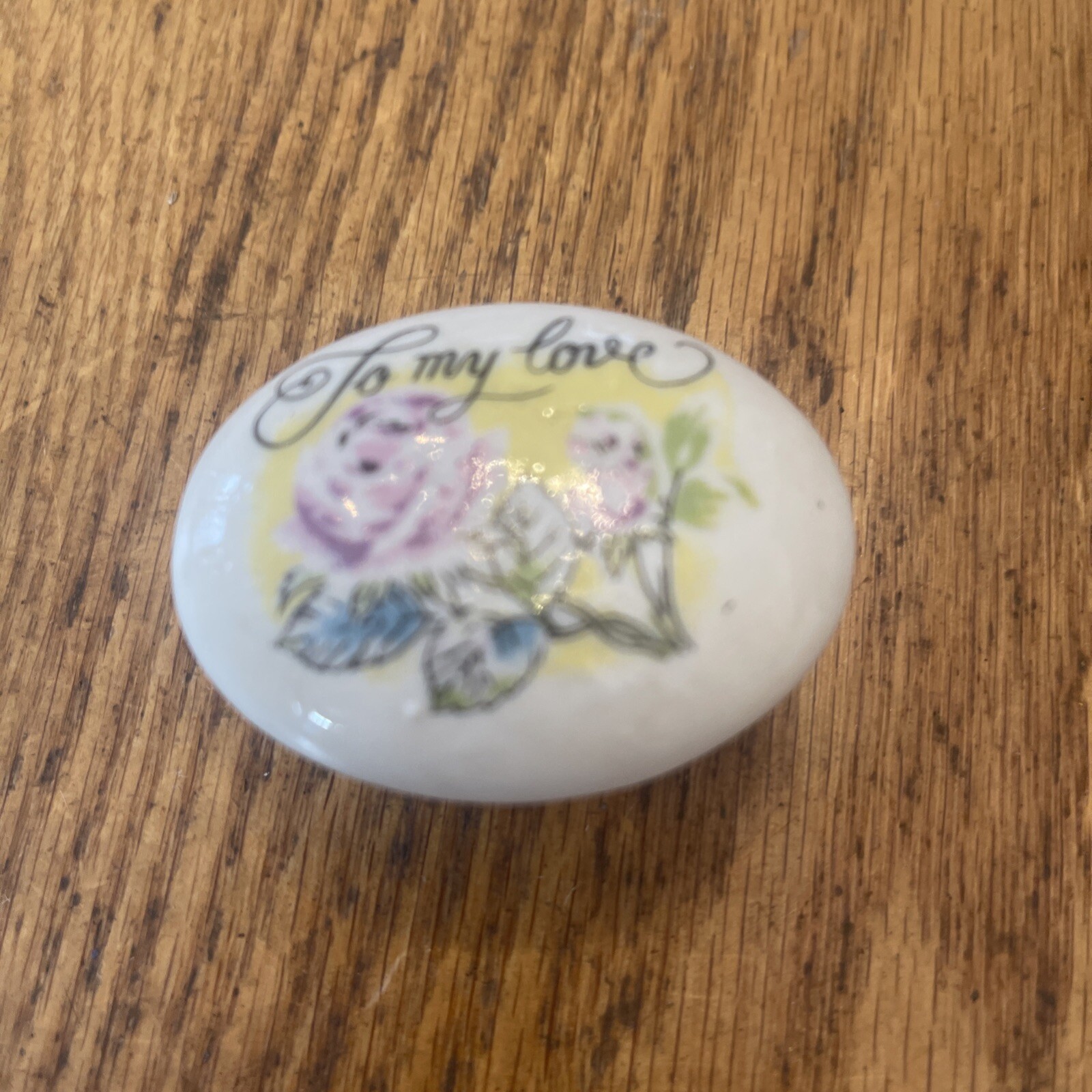 Enesco Hand-Painted Trinket Box "To My Love”