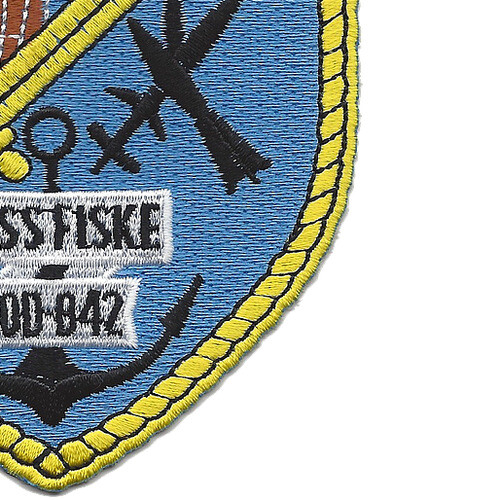 USS Fiske DD-842 Destroyer Ship Patch