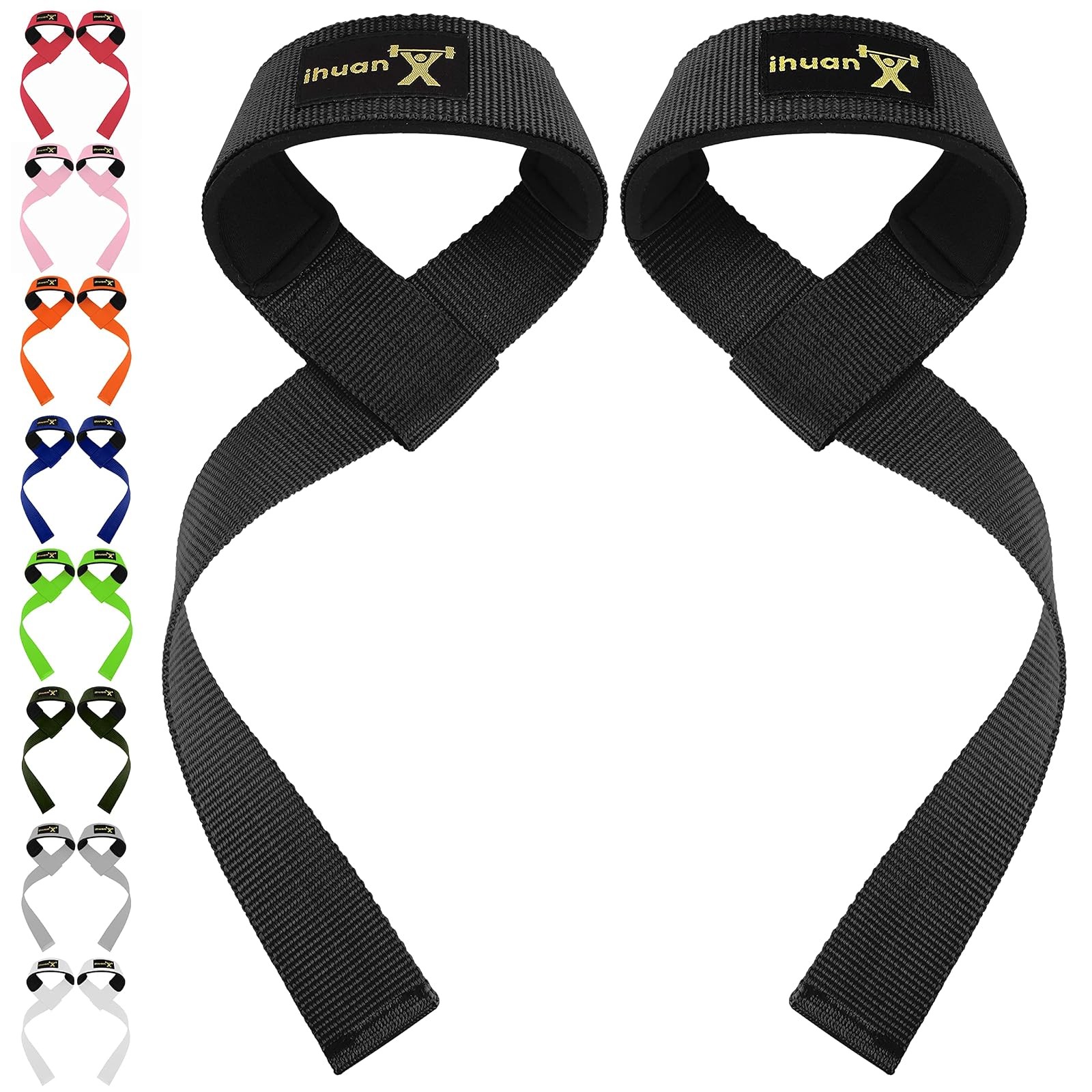 ihuan Wrist Straps for Weight Lifting Gym Wrist Wraps