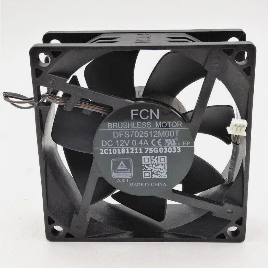 1 PCS FCN Fan DFS702512M00T DC12V 0.4A 7025 7CM 3 pin projector cooling fan 1zk8