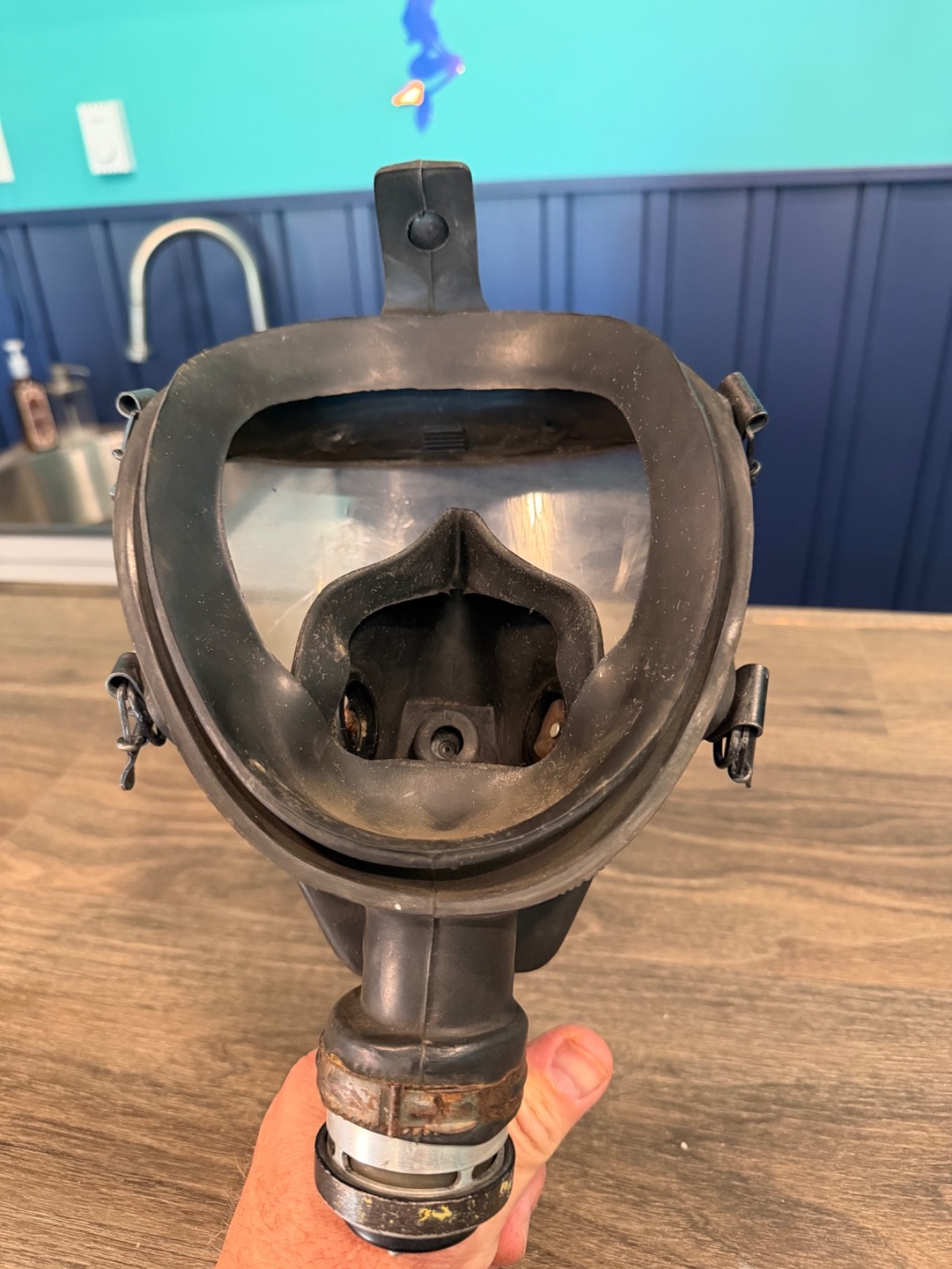 Vintage Firefighter SCBA mask / face piece
