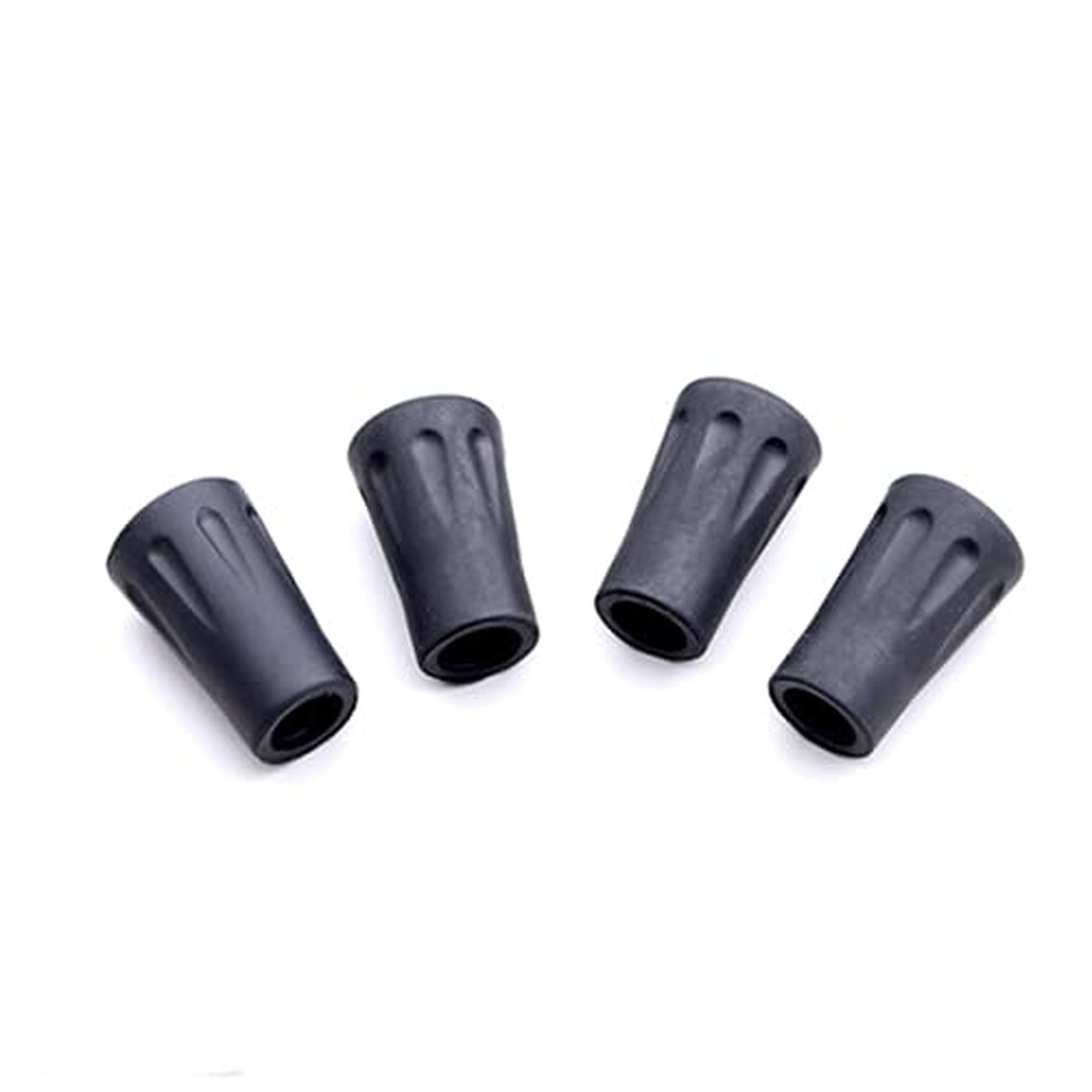 Walking Stick Tips Rubber 4pcs Trekking Pole Tips Replacement- Rubber Feet fo...