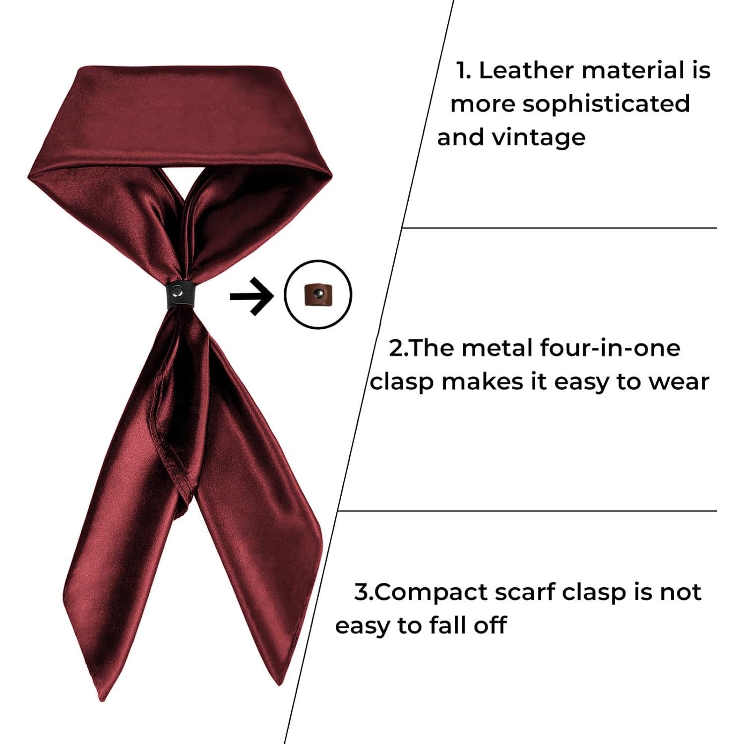 forebile Mens Womens Wild Rag, Western Bandana Cowboy Scarves,Silk Feel Ranch...