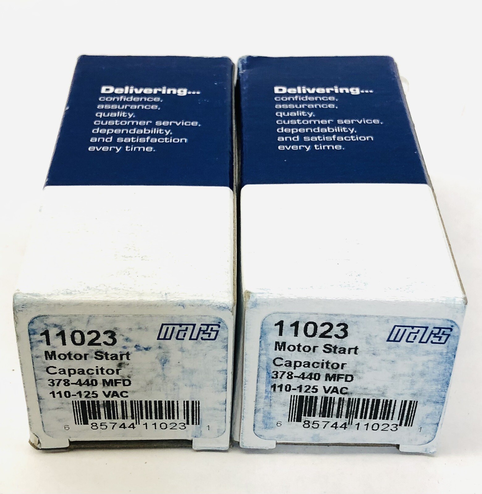 LOT OF 2 MARS #11023 MOTOR RUN CAPACITOR 378-440MFD 110-125VAV