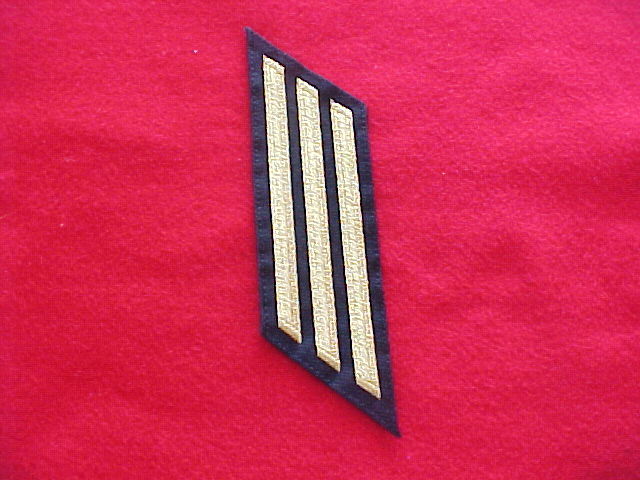 US Navy - EM Hashmarks - Male - set of 3 (12 years) - Gold Embroidered - 5 1/4"