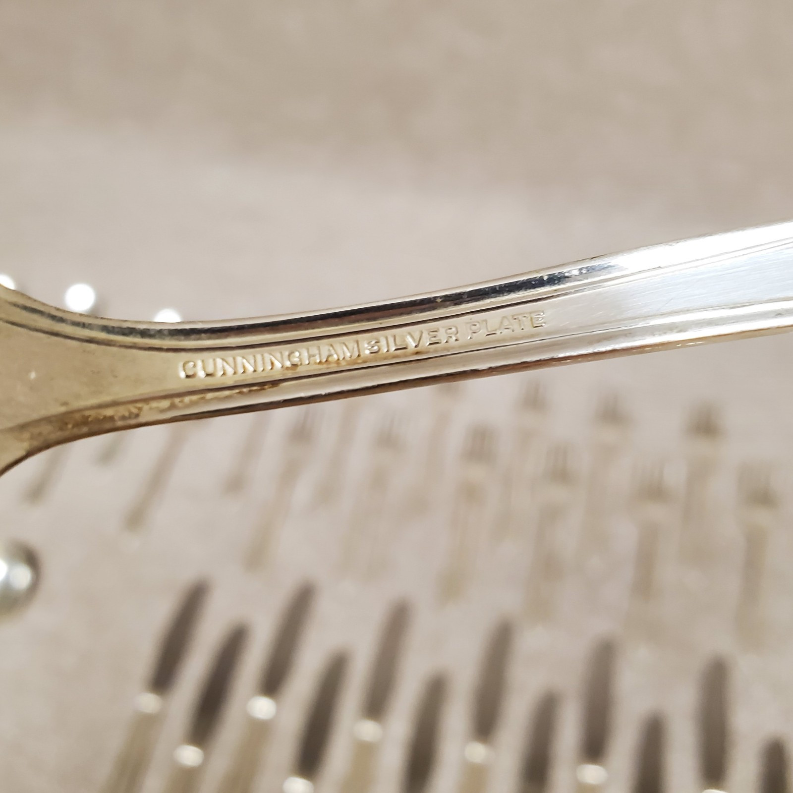 Cunningham Silver Plate Laurel 1934 Silverplate 65 pcs Flatware Silverware
