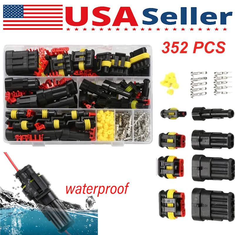 352x Car Electrical Connector Terminals Automotive Wire Plug 1234 Pin Waterproof