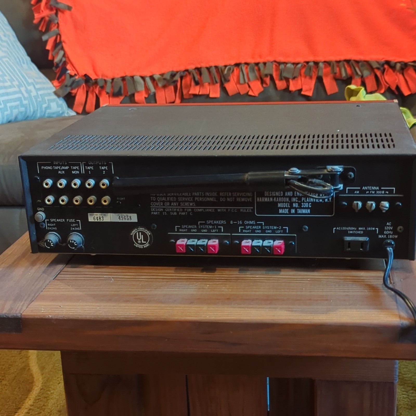 Harman/Kardon 330C 330c Vintage Stereo Receiver Model 330c MPN 330C