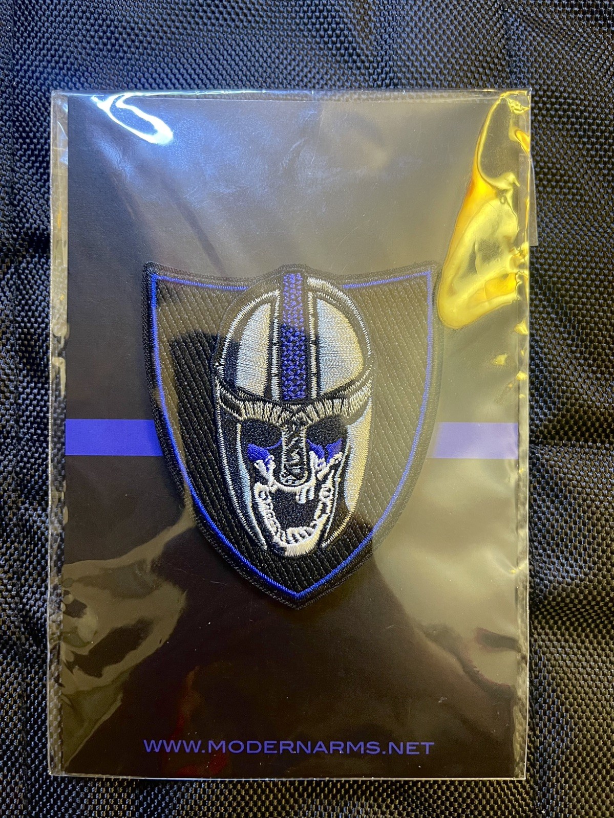 Blue Line Viking Tactical Morale Patch, Modern Arms Patch, Embroidered