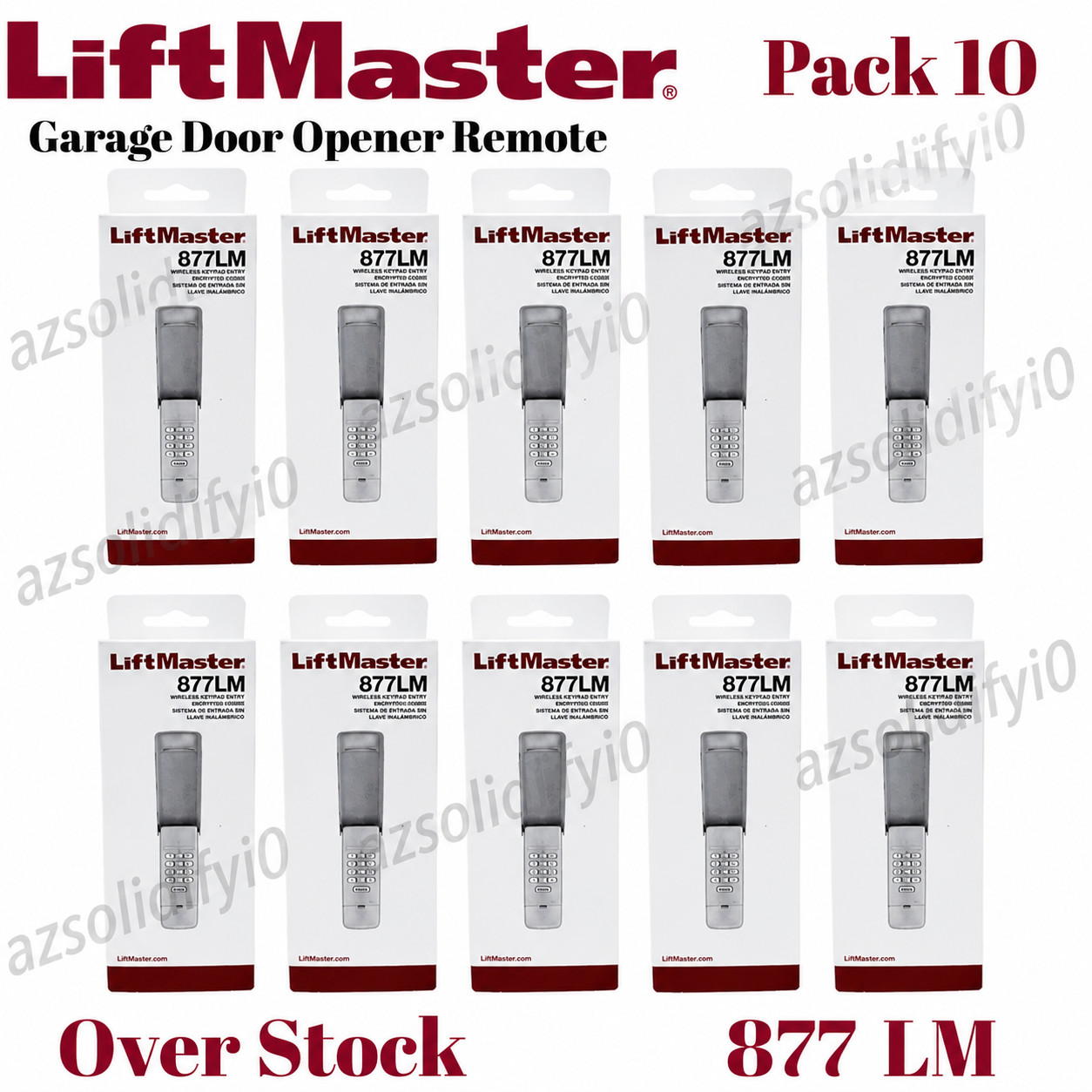 LiftMaster 877LM Wireless Keyless Entry Keypad Security+ 2.0 Garage Door - NEW