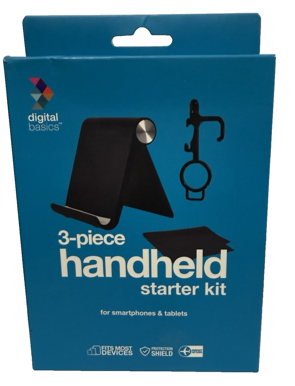 Digital Basics 3-Pc Handheld Starter Kit Door Opener Stylus Bottle Opener,Cloth