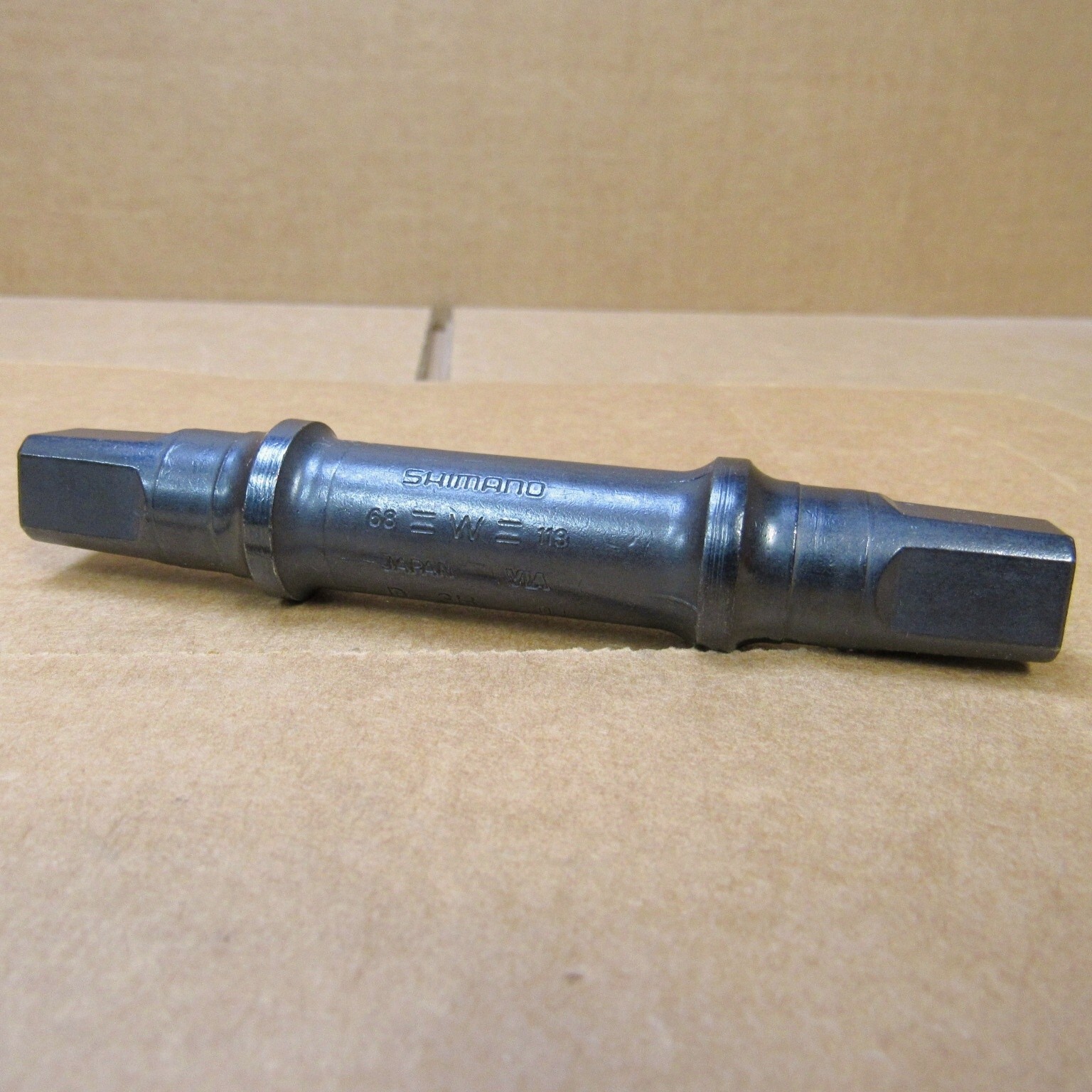 New-Old-Stock Shimano "Cup-n-Cone" Bottom Bracket Spindle...68 mm x 113 mm