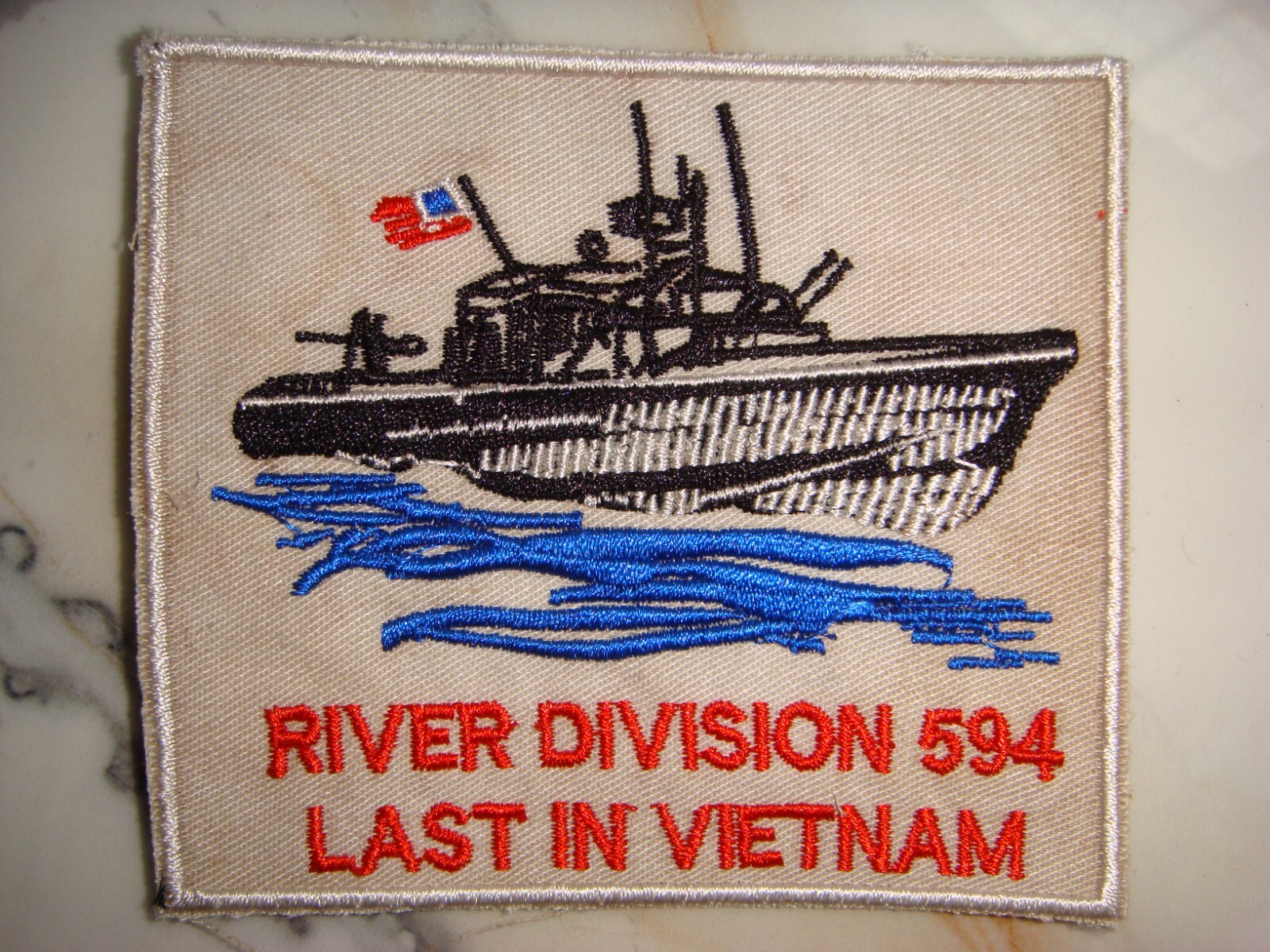 US Navy PBR RIVER DIVISION 594 LAST IN VIETNAM WAR PATCH