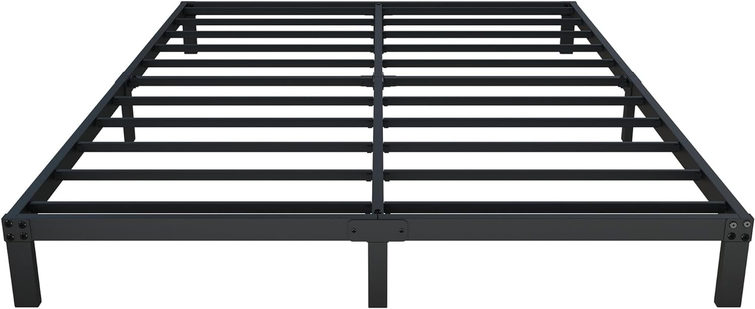 4 Inch Full Size Bed Frame Heavy Duty Metal Platform Low Bed Frame Full No Box