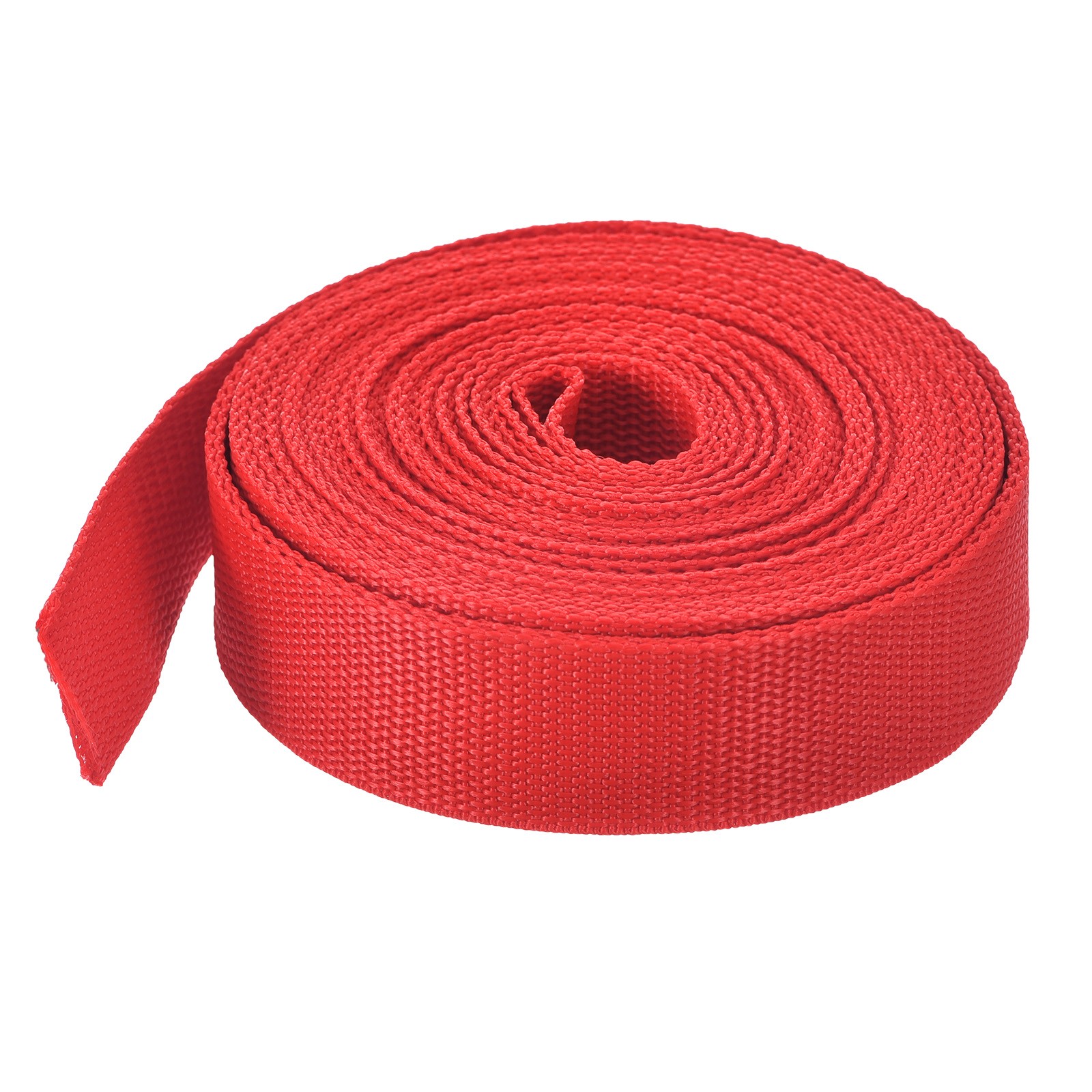 Lightweight Polypropylene Webbing Strap 1 1/4" 10 Yard Backpack Orange Red