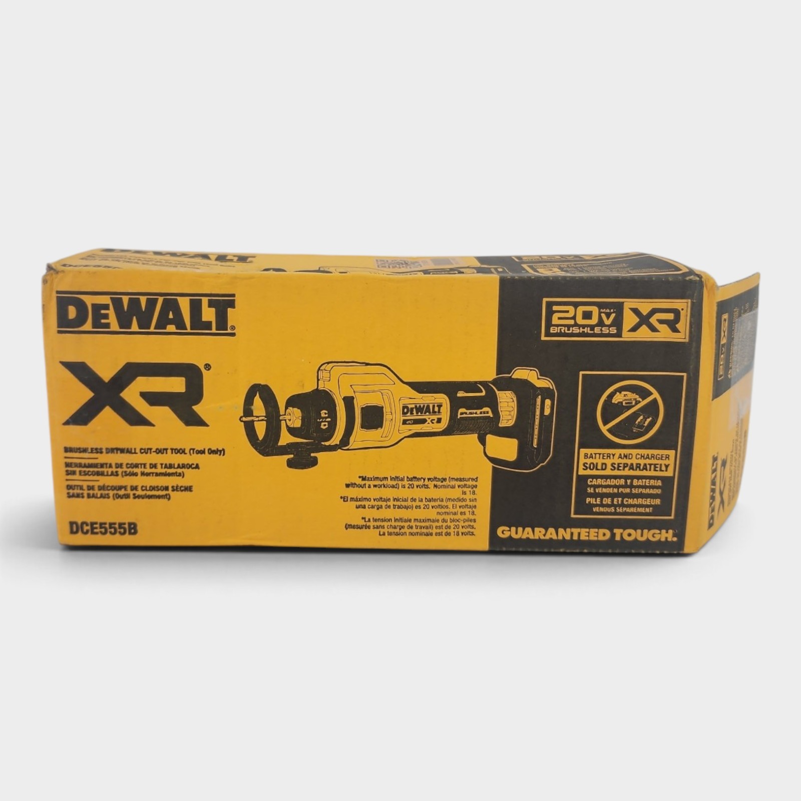 DeWalt 20V Max XR Brushless Drywall Cut-out Tool DCE555B (Tool Only) (Untested)