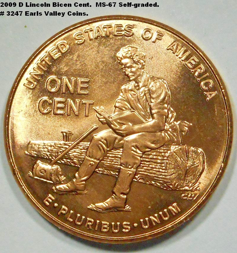 2009 D Bicentennial Lincoln cent. Formative Years. Catalog #3247
