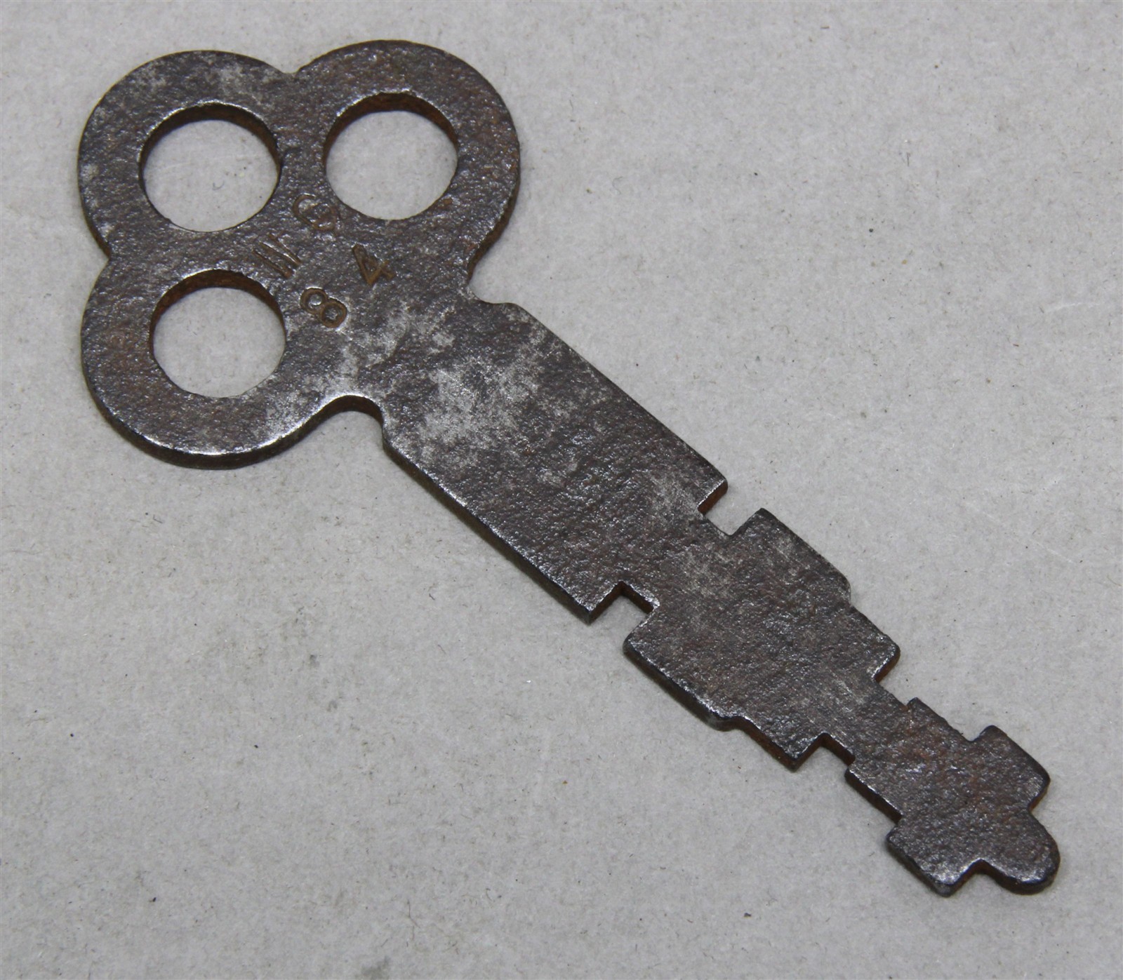 Yale & Towne Antique Flat Metal Skeleton Key (Marked W/C 84)