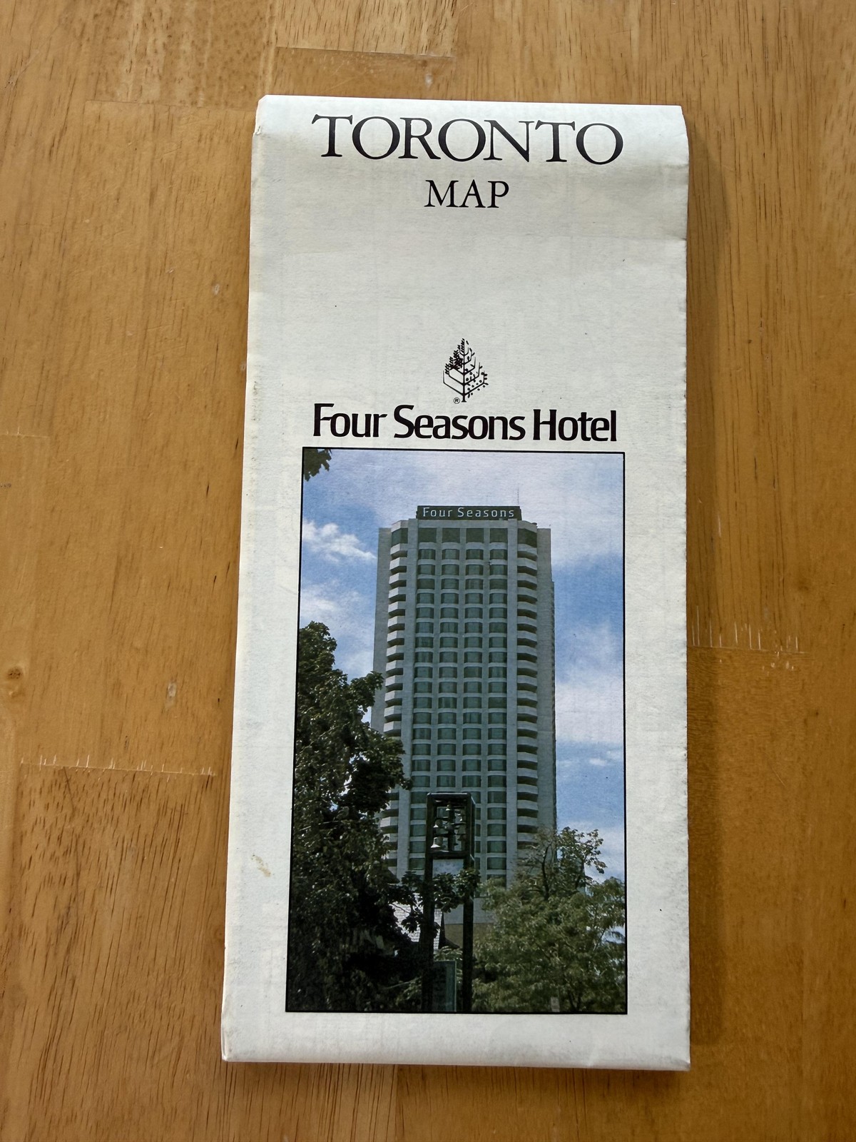 Vintage Allmaps Toronto Street Road Map Four Seasons Hotel Folded Travel Canada