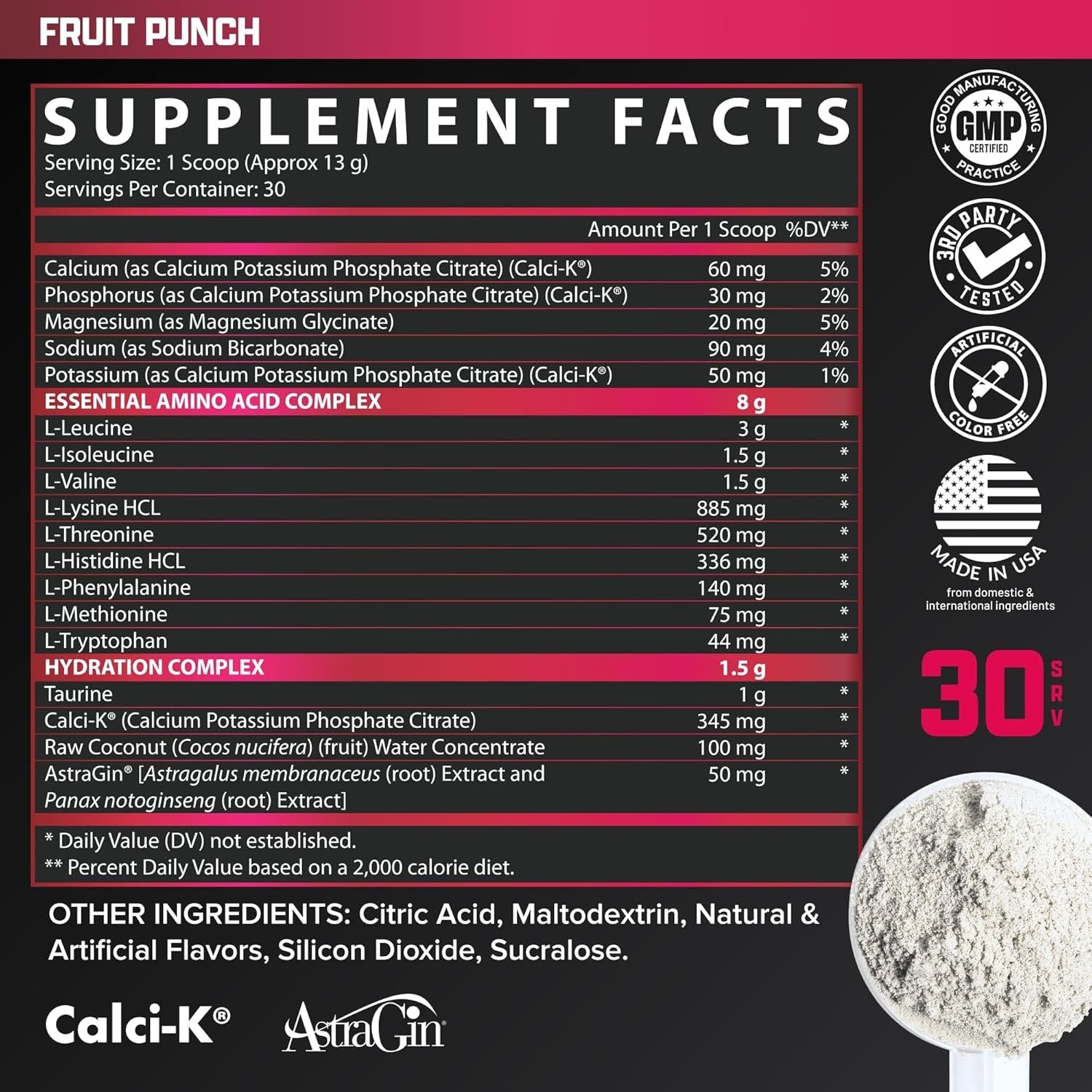 Nutrex - EAA + Hydration Fruit Punch 30 Servings