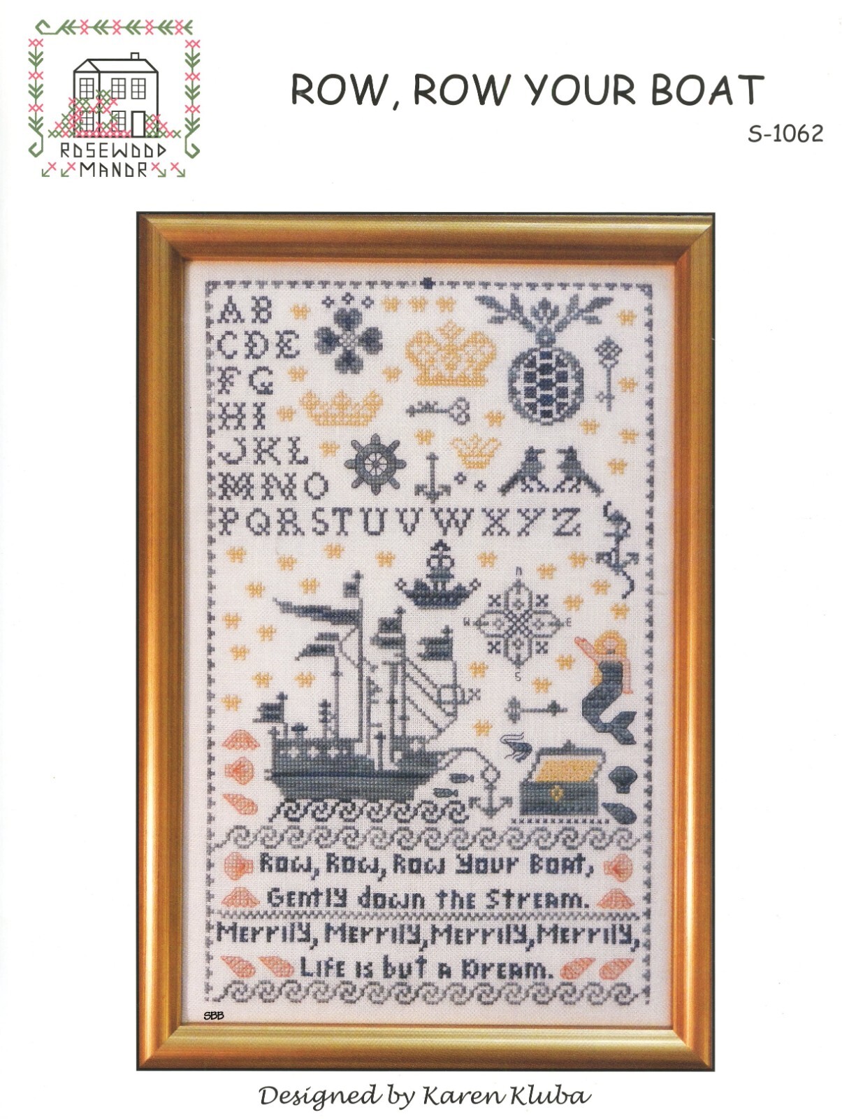 Rosewood Manor Designs / Karen Kluba ~ S-1062 Row, Row Your Boat