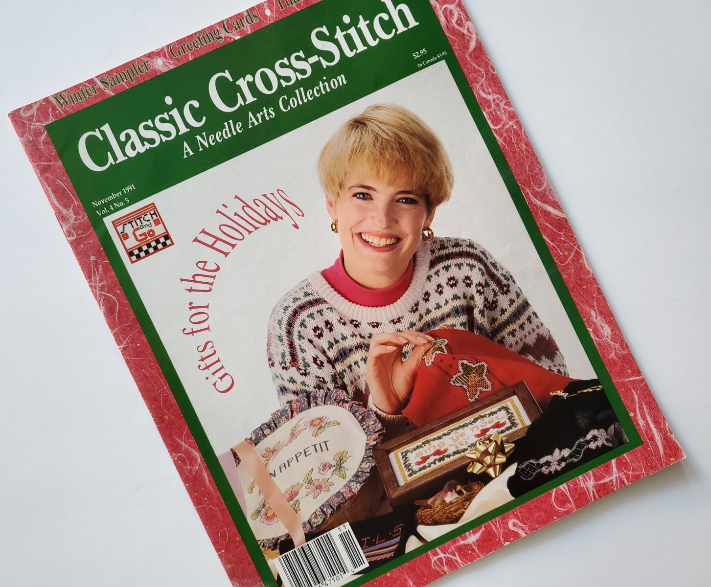 Vintage Classic Cross Stitch A Needle Arts Collection magazine November 1991