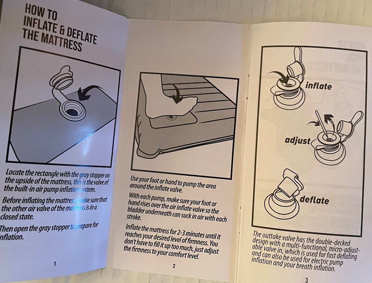Inflatable Air Sleeping Bag With Built In Pump