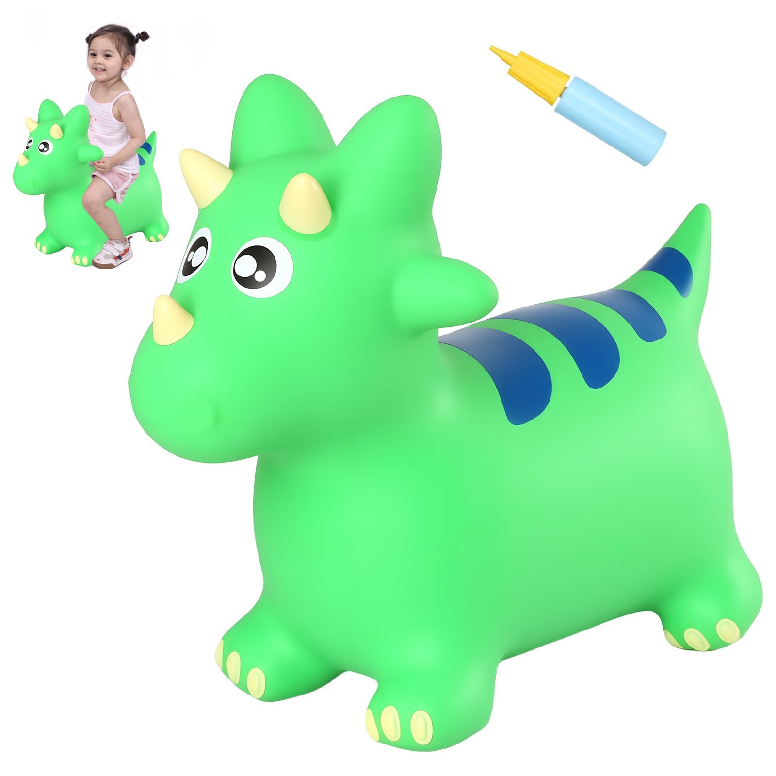 INPANY Bouncy Horse, Dinosaur Hopper Toys, Toddler Bouncing Animal, Dinosaur Par