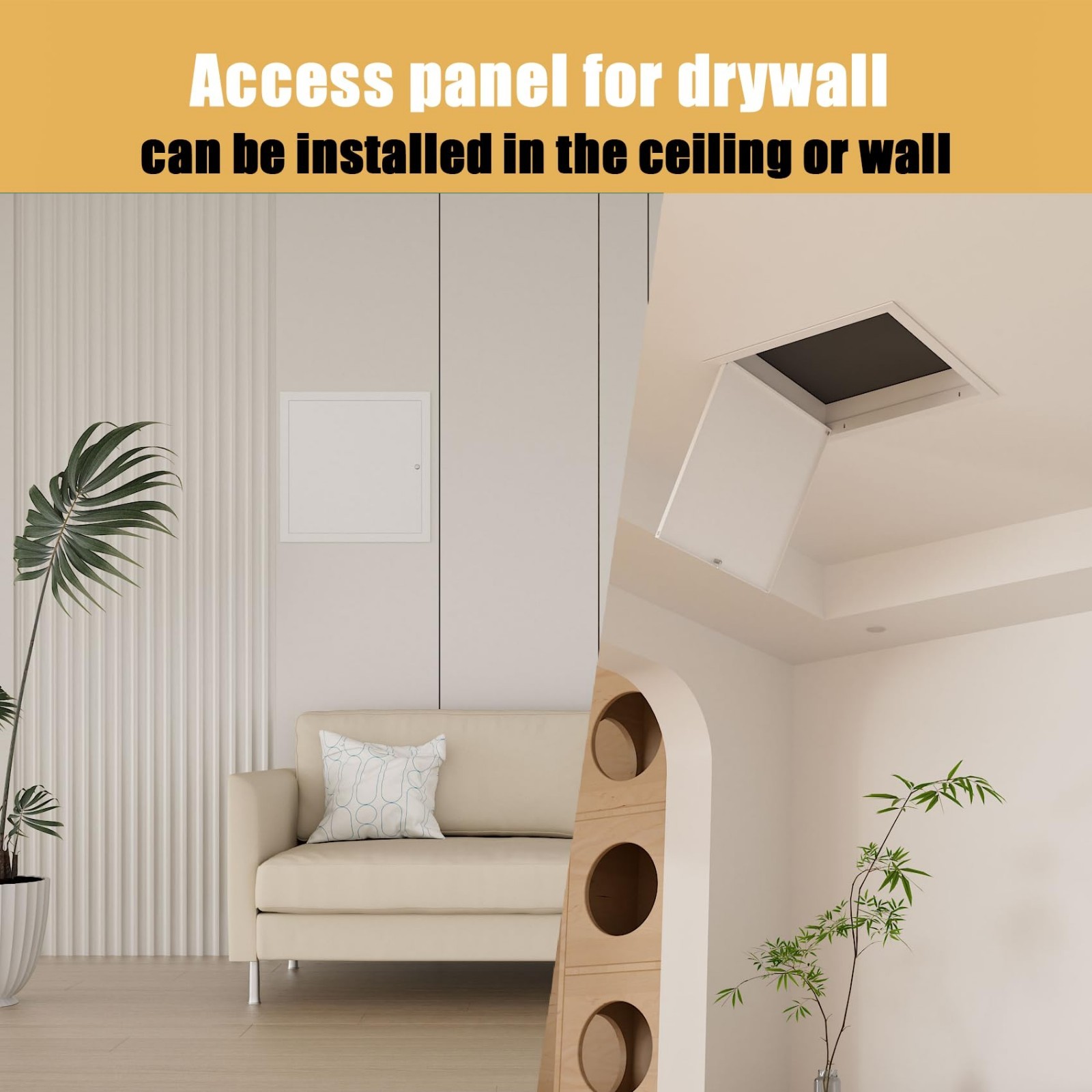 Thick 1mm 16x16 Drywall Access Panel - Durable Attic & Ceiling Door, Screwdriver