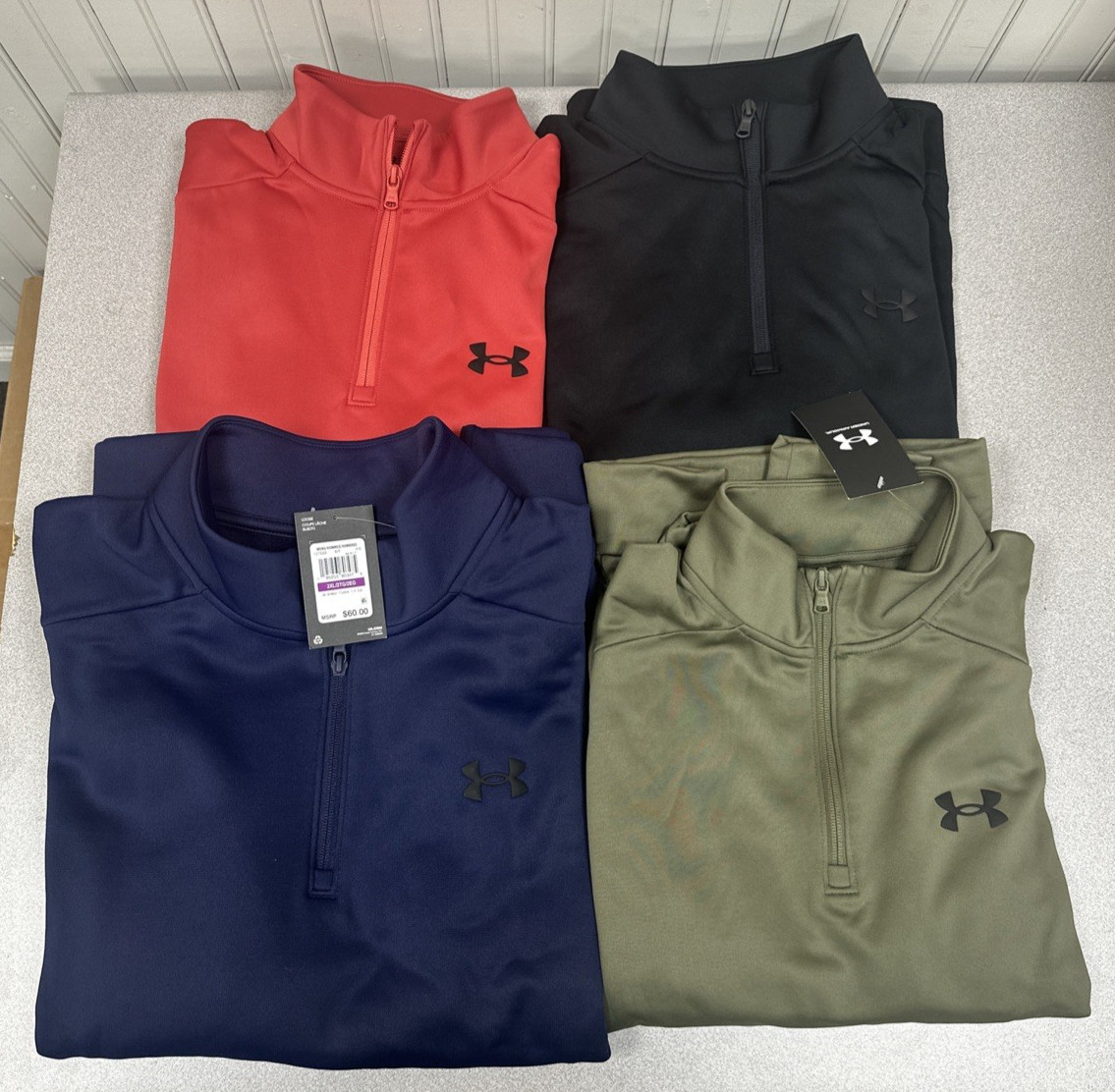 UNDER ARMOUR Men's Fleece Quarter Zip Pullover Assorted Colors and Sizes NWT