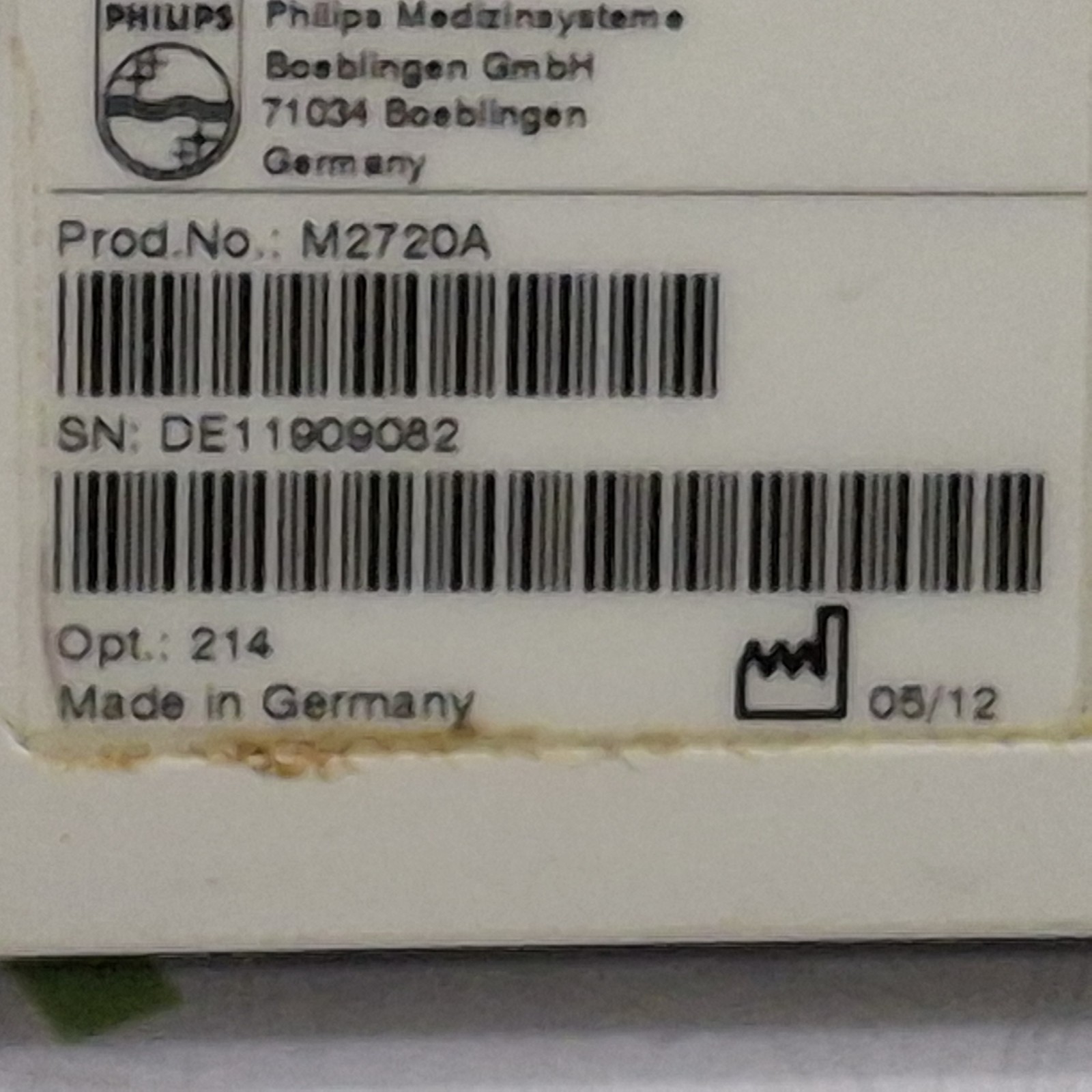 Philips Avalon M2720A CTS w/Transducers Base Station