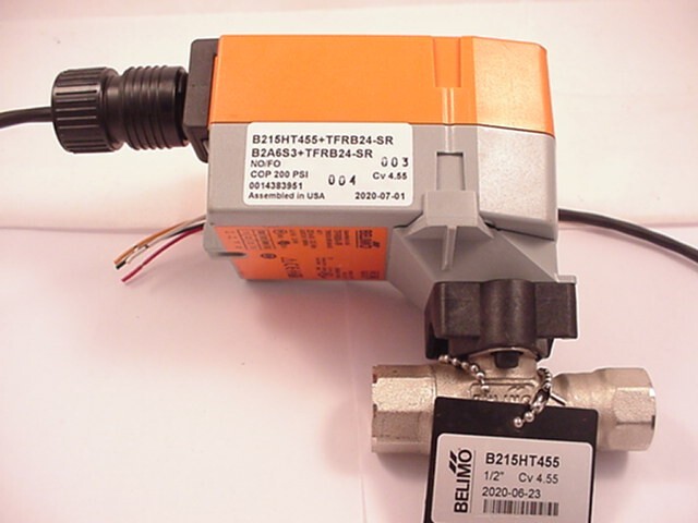 Belimo TFRB24-SR Actuator B215HT455+TFRB24-SR 24vac/dc Ships the Same Day
