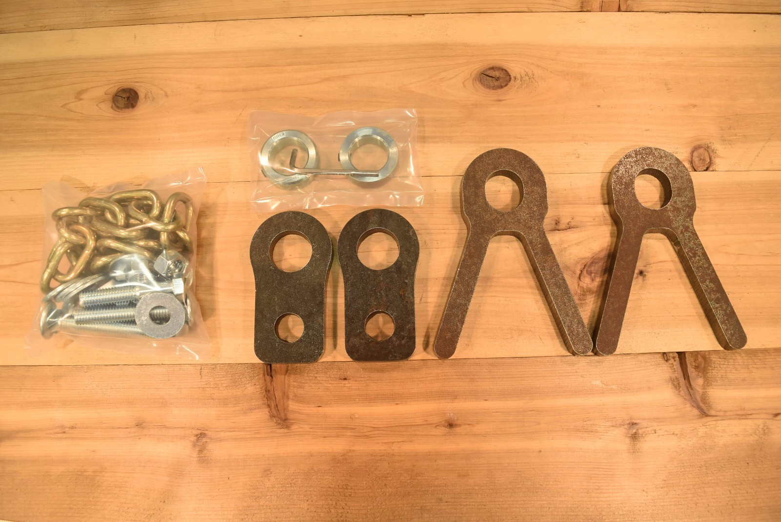 Target Stand Pipe Holder/Target Holder/Chain Kit Set - 1/2" AR500 Steel Holders