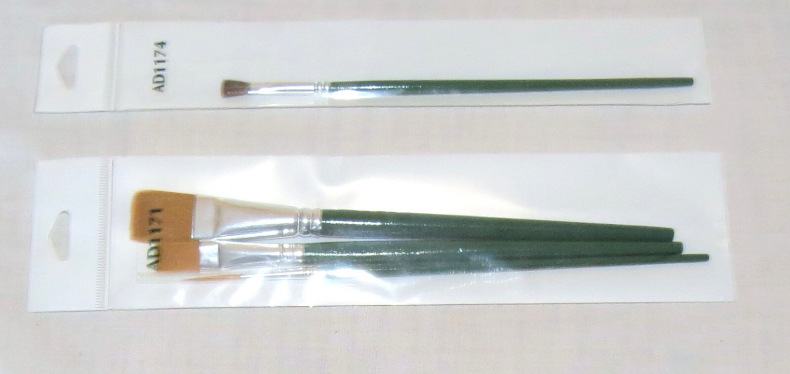 Plaid FolkArt TWO Packets of Brushes NEW