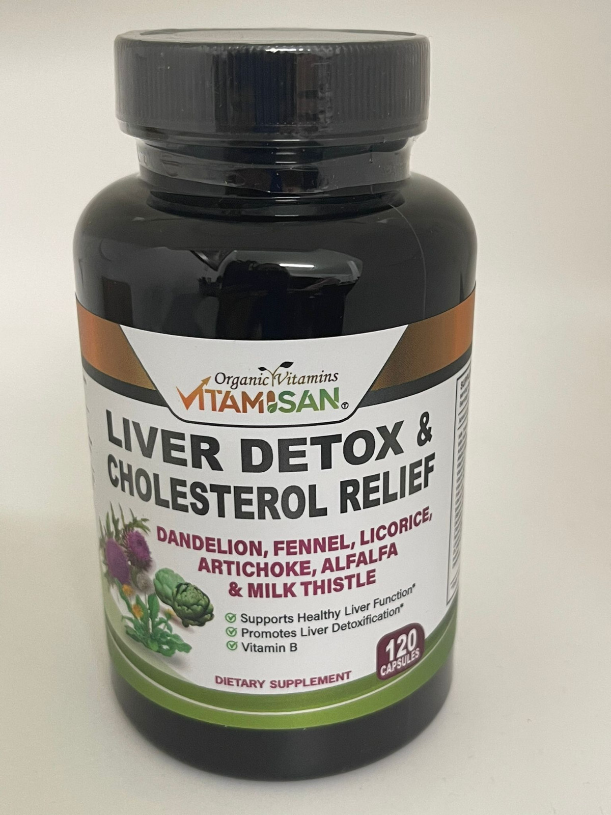 new liver cleanse detox & repair formula liver supplement & thistle 120 CAPSULES