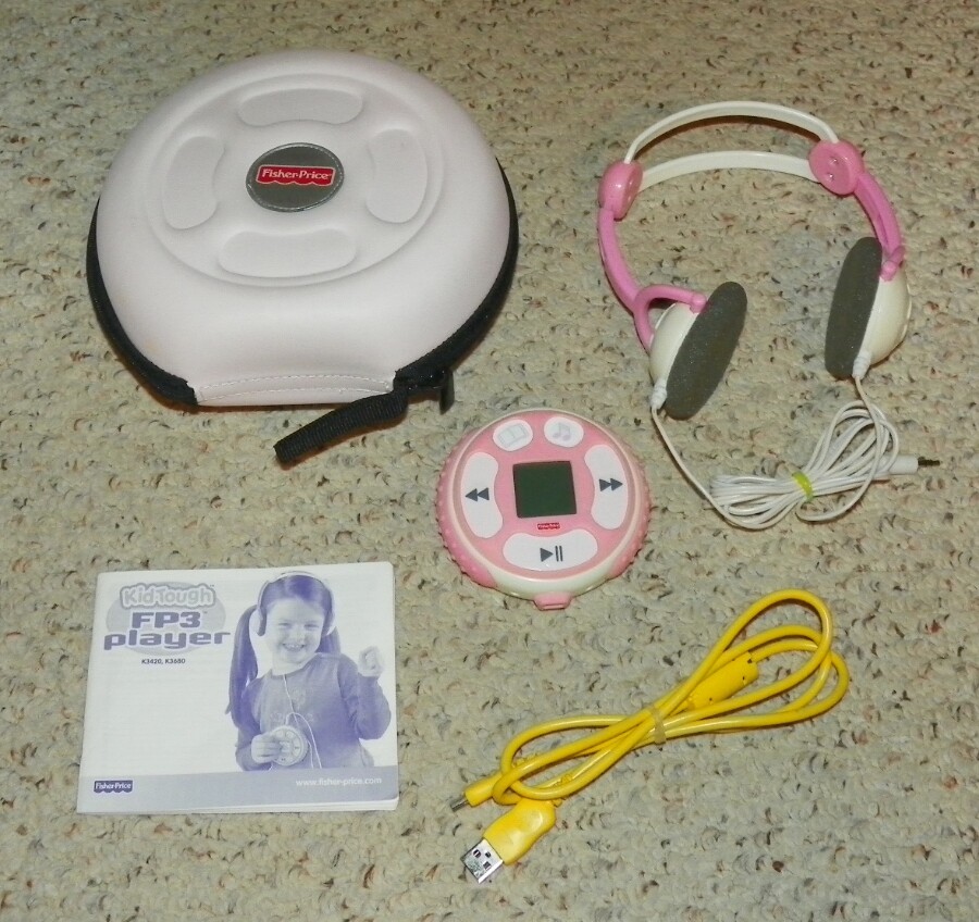 Fisher-Price - Kid-Tough Fp3 Player Bundle w/ Carry Case - Pink - PARTS ONLY