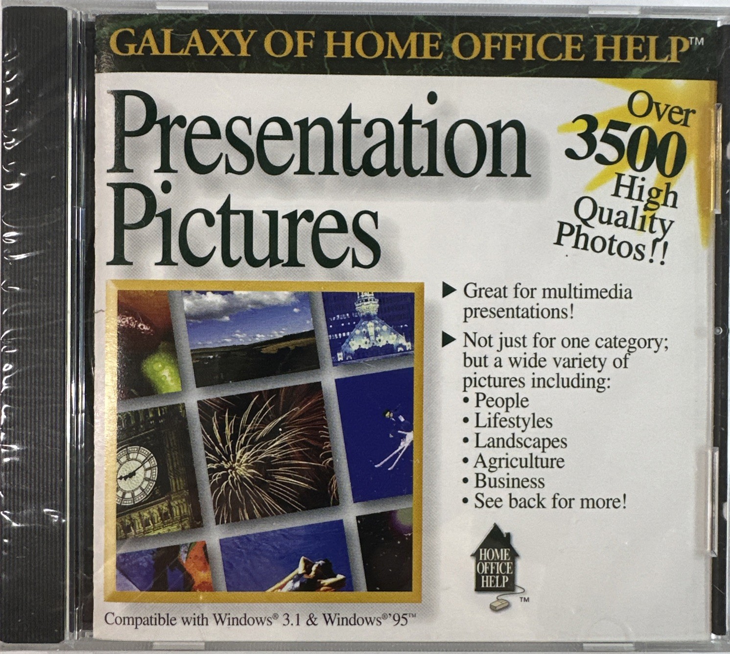 3500 Presentation Pictures PC CD Windows 3.1 95 Mac Romtech New Sealed
