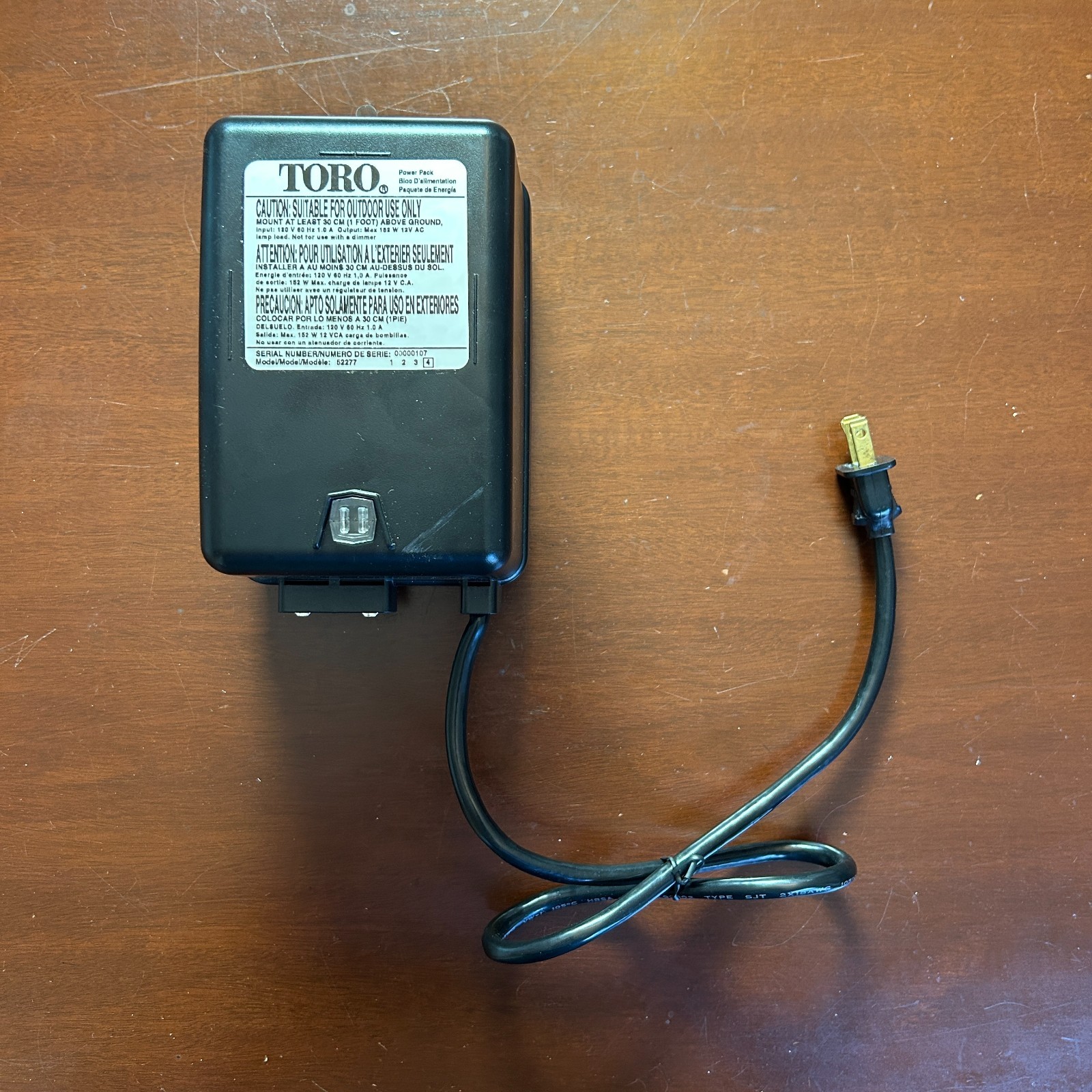 Toro VariSet Photocell 152W Power Pack Model 52277 Outdoor Use Works!