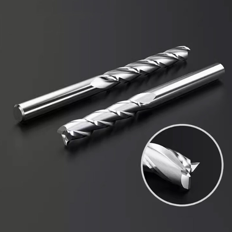 Quality 3-Flutes Spiral End Mill Solid Carbide Milling Cutter CNC Engraving Bits